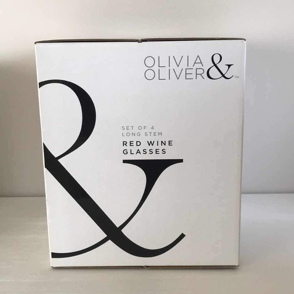 Lucia & Oliver red wine glasses